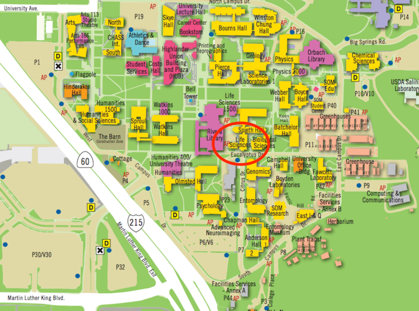 GradQuant location on the campus map